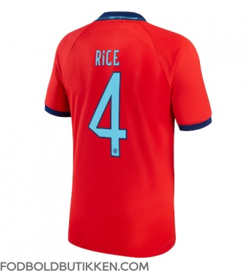 England Declan Rice #4 Udebanetrøje VM 2022 Kortærmet